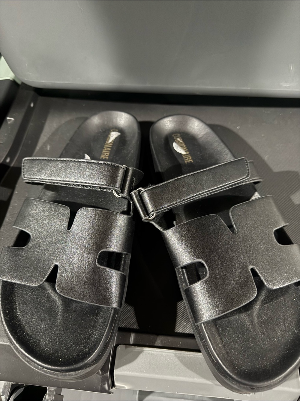 Black Women's Slide Sandals by Unknown Brand